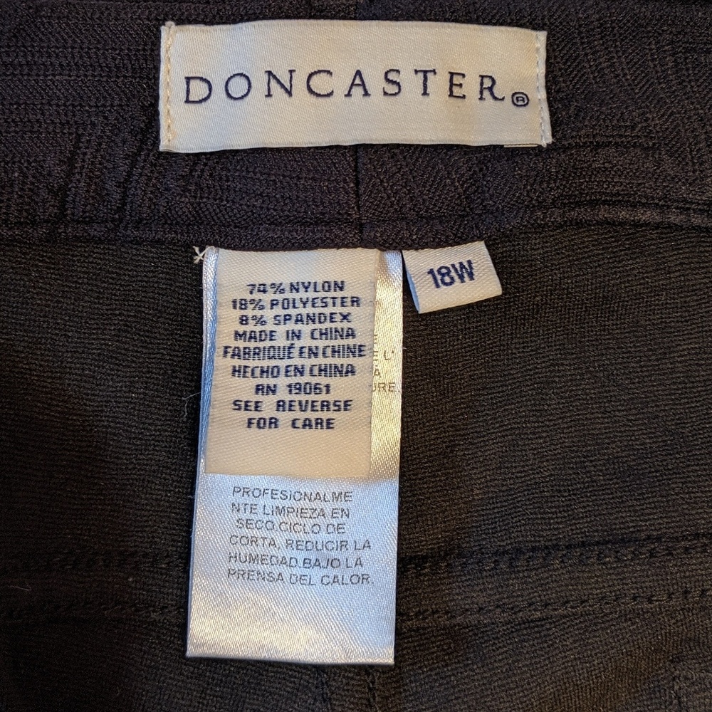 Doncaster Black Chevron Pattern Pants - image 4